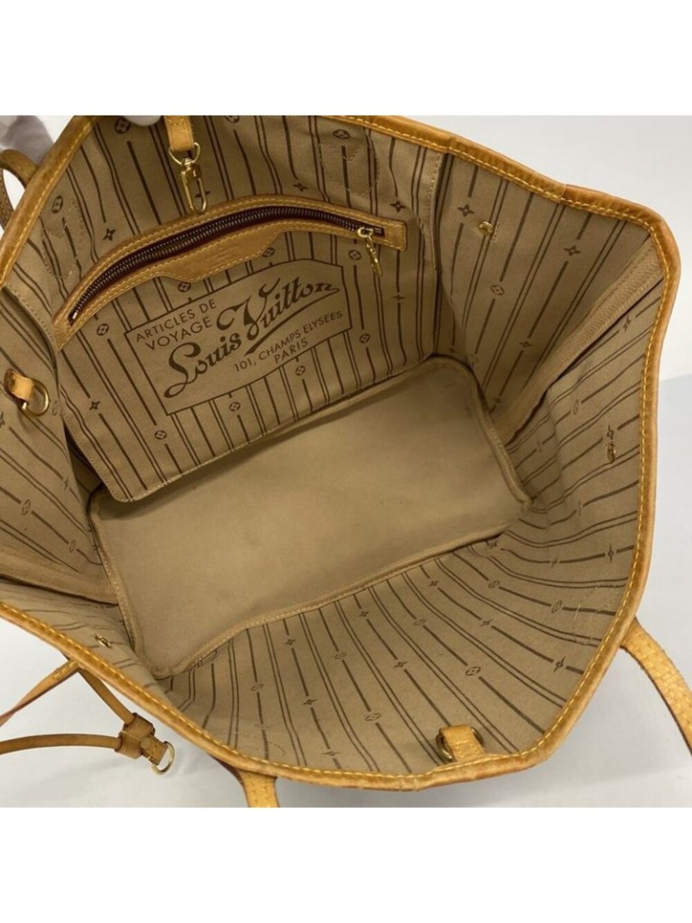 ★SOLD★ Louis Vuitton Tote Monogram Neverfull MM Brown - Picture 4 of 10